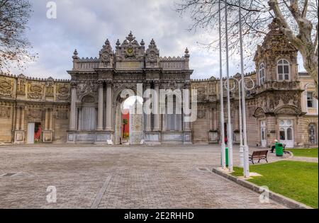 Dolmabahce Palast, Istanbul, Türkei. Stockfoto