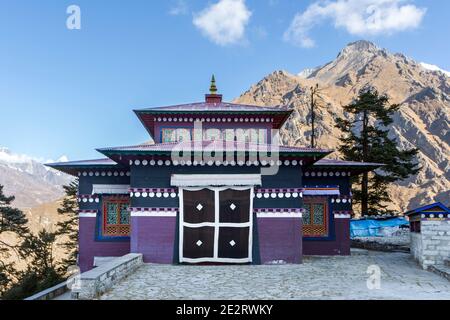 Tengboche Kloster, Everest Base Camp Trek, Sagarmatha, Nepal Stockfoto