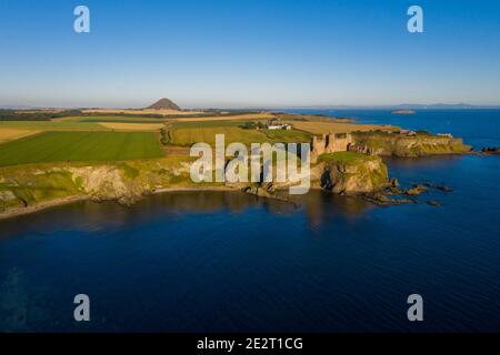 Tantallon Castle, North Berwick, East Lothian, Schottland, Großbritannien Stockfoto