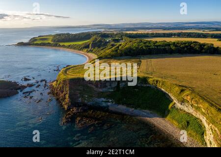 Tantallon Castle, North Berwick, East Lothian, Schottland, Großbritannien Stockfoto