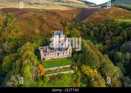 Castle Campbell, Dollar Glen, Clackmannanshire, Schottland, Großbritannien Stockfoto