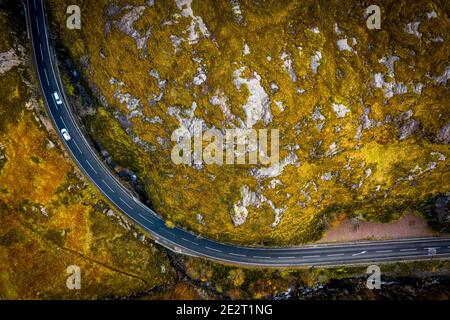 Pass von Glencoe, Highlands, Schottland, Großbritannien Stockfoto