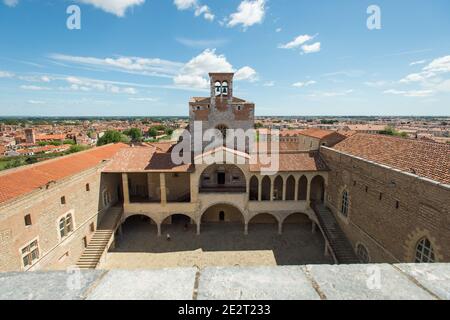 Perpignan (Südwestfrankreich): Palast der Könige von Mallorca ('Palais des Rois de Majorque'), Gebäude registriert als National Historic Landmark Stockfoto