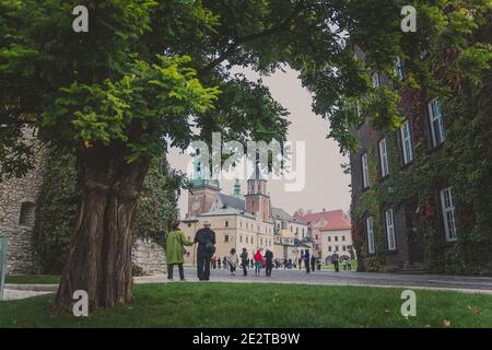 Königliche Erzkathedrale Basilika der Heiligen Stanislaus und Wenzel auf der Wawel Stockfoto