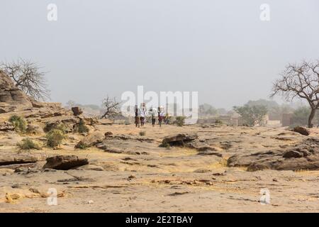 Das Dorf Sangha im Land der Dogon, Mali Stockfoto