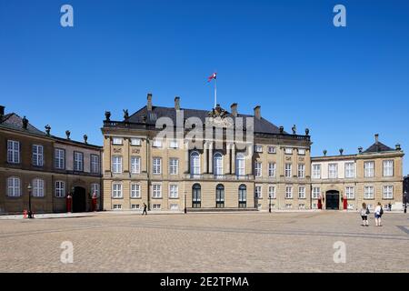 Schloss Christians VIII., Teil des Schloss Amalienborg; Kopenhagen, Dänemark Stockfoto