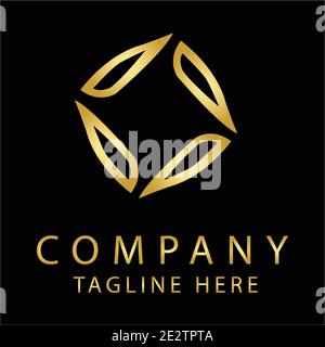 Luxus modernes Logo Vektor-Konzept Stock Vektor