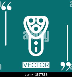 Trimmer Vektor Symbol Linear Symbol. Bearbeitbare Konturlinie Stock Vektor
