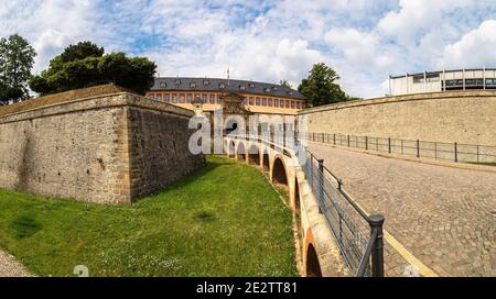 Festung Petersberg in Erfurt an einem schönen Sommertag, Deutschland Stockfoto