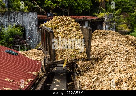 Antoine Flüsse Rum Distillery, Saint Patrick, Grenada Stockfoto