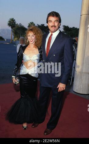 Tom Selleck und Frau Jillie Mack 1987 Credit: Ralph Dominguez/MediaPunch Stockfoto