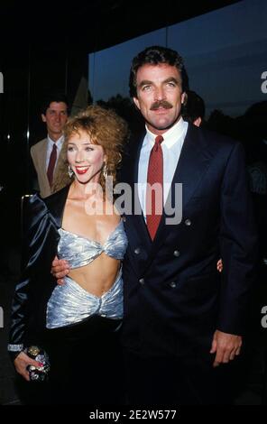 Tom Selleck und Frau Jillie Mack 1987 Credit: Ralph Dominguez/MediaPunch Stockfoto