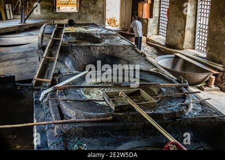 Antoine Flüsse Rum Distillery, Saint Patrick, Grenada Stockfoto