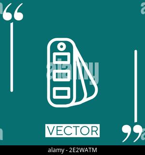 pantone-Vektor-Symbol Lineares Symbol. Bearbeitbare Konturlinie Stock Vektor