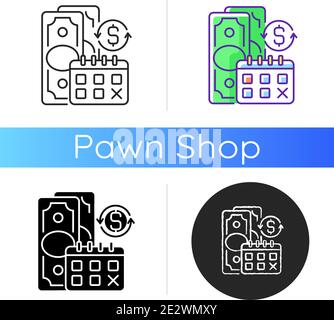 Symbol für reguläre Zahlungen Stock Vektor