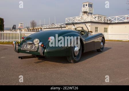 1951 Jaguar XK120 klassischer britischer Sportwagen Stockfoto