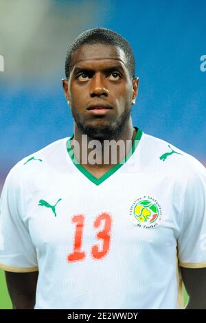 Senegals neuer internationaler Spieler Jacques Faty während eines Freundschaftsspiels, Angola gegen Senegal im Algarve-Stadion in Faro, Portugal am 5. September 2009. Das Spiel endete in einem Unentschieden von 1-1. Foto von Henri Szwarc/ABACAPRESS.COM Stockfoto