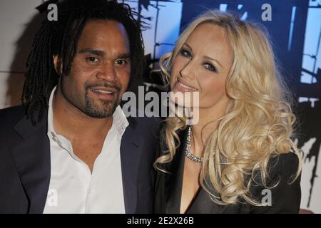 Adriana und Christian Karembeu bei der Trace Sport TV Party während der MIPTV 2010 in Cannes, Frankreich am 12. April 2010. Foto von Giancarlo Gorassini/ABACAPRESS.COM Stockfoto