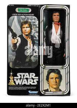 Han Solo Action Figur, aus Star Wars Franchise Stockfoto