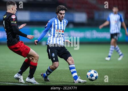 ROTTERDAM, NIEDERLANDE - JANUAR 15: Iker Pozo vom FC Eindhoven beim niederländischen Keukenkampioendivision-Spiel zwischen Excelsior und FC Eindhoven am 15. Januar 2021 im Van Donge & De Roo Stadion in Rotterdam, Niederlande (Foto: Herman Dingler/Orange Pictures/Alamy Live News) Stockfoto