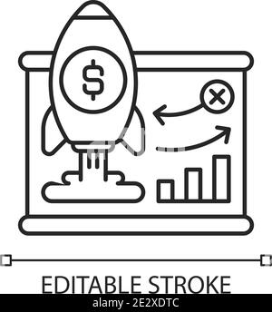 Lineares Symbol für das Geschäftsmodell Stock Vektor