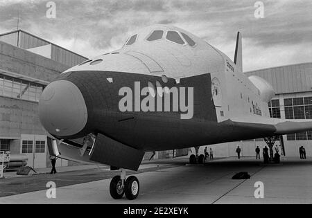 Space Shuttles Enterprise und Columbia. Stockfoto