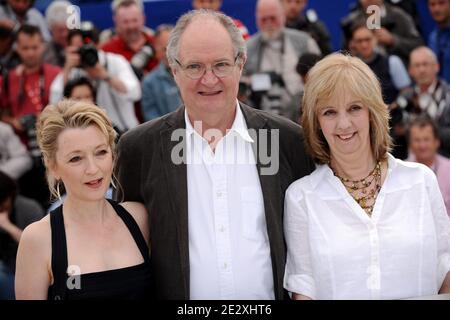 Lesley Manville, Jim Broadbent, Ruth Sheen Teilnahme an der "Another Year" Fotocall während der 63. Cannes Film Festival in Cannes, Frankreich am 15. Mai 2010. Foto von Hahn-Nebinger-Orban/ABACAPRESS.COM Stockfoto