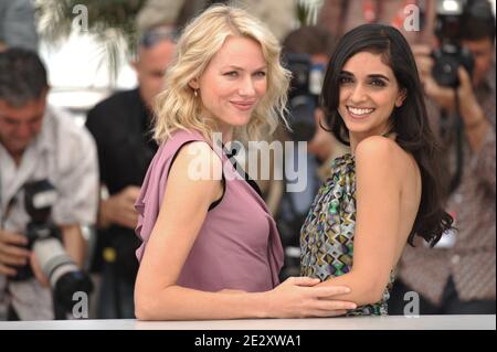 Liraz Charhi und Naomi Watts nehmen an der "Fair Game" Photocall Teil, die am 20. Mai 2010 beim 63. Filmfestival von Cannes in Cannes, Frankreich, vorgestellt wurde. Foto von Hahn-Nebinger-Orban/ABACAPRESS.COM Stockfoto