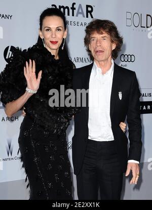 L'wren Scott und Mick Jagger nehmen an der amfAR's Cinema Against AIDS 2010 Benefit Gala Teil, die am 20. Mai 2010 im Hotel du Cap 'Eden Roc' in Antibes, Frankreich, stattfand. Foto von Hahn-Nebinger-Orban/ABACAPRESS.COM Stockfoto