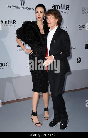 L'wren Scott und Mick Jagger nehmen an der amfAR's Cinema Against AIDS 2010 Benefit Gala Teil, die am 20. Mai 2010 im Hotel du Cap 'Eden Roc' in Antibes, Frankreich, stattfand. Foto von Hahn-Nebinger-Orban/ABACAPRESS.COM Stockfoto