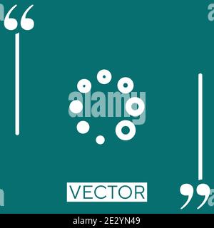 Vektor-Symbol wird geladen Lineares Symbol. Bearbeitbare Linie mit Konturen Stock Vektor