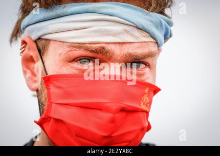 Andujar Manuel (arg), Yamaha, 7240 Team, Quad, Portrait während der 12. Etappe der Dakar 2021 zwischen Yanbu und Jeddah, in / LM Stockfoto