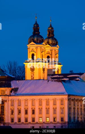 Kloster stift st.florian in oberösterreich am Abend Stockfoto