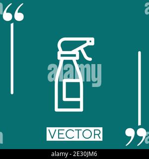 Vektorsymbol Spritze Lineares Symbol. Bearbeitbare Konturlinie Stock Vektor