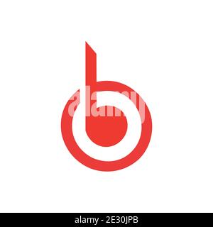 Symbolvektor für das Logo „Anfangsbuchstabe B“ Stock Vektor