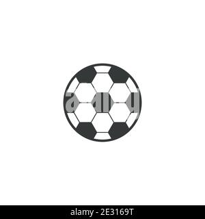 Fußball. Vektorgrafik isoliert auf weißem Hintergrund. Stock Vektor