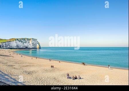 Die Klippen von Étretat, Normandie, Frankreich Stockfoto