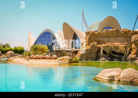 The Oceanographic, Valencia, Spanien Stockfoto