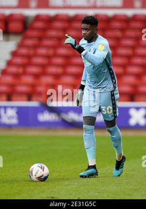 Nottingham Forest Torhüter Brice Samba beim Sky Bet Championship Match auf dem City Ground in Nottingham. Stockfoto