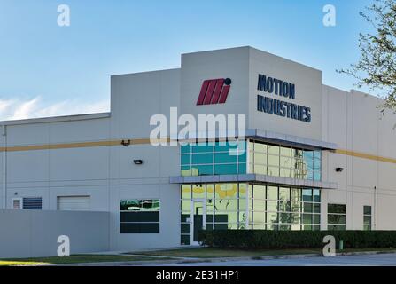 Houston, Texas USA 01-01-2021: Motion Industries Bürogebäude außen in Houston, TX. Industrieunternehmen im Jahr 1946 gegründet. Stockfoto