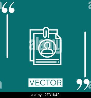 Vektorsymbol Lehrplan Lineares Symbol. Bearbeitbare Konturlinie Stock Vektor