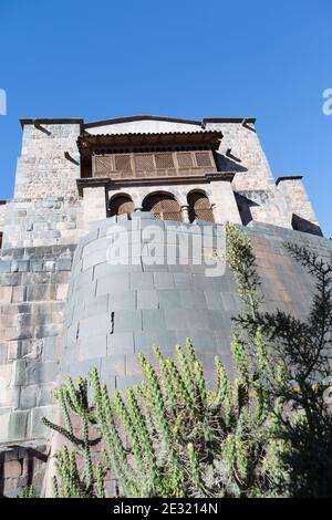 Cusco, Peru Qorikancha war der wichtigste Tempel im Inka-Reich. Stockfoto