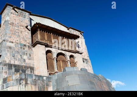 Cusco, Peru Qorikancha war der wichtigste Tempel im Inka-Reich. Stockfoto