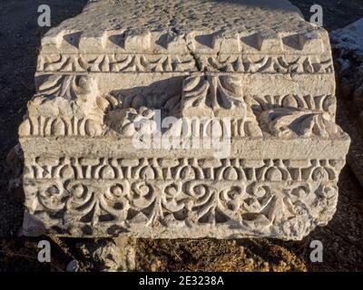 Die Ruinen einer alten lykischen Festung von Tlos, Mugla. Türkei. Stockfoto