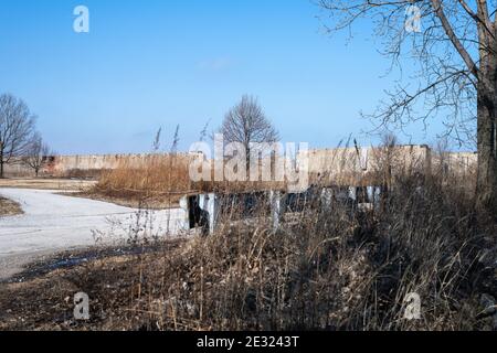 Stahlarbeiter Park, ehemaliger Standort der US-Stahlindustrie Süden arbeitet Stockfoto