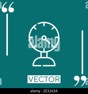 Verdichtervektor Symbol Lineares Symbol. Bearbeitbare Konturlinie Stock Vektor