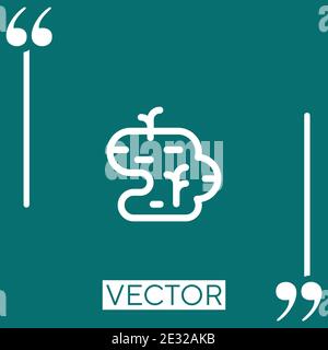 Sumpf Vektor Symbol Lineares Symbol. Bearbeitbare Linie mit Konturen Stock Vektor