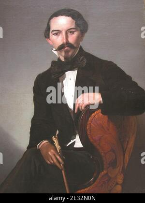 Luigi Campini Ritratto di gentiluomo. Stockfoto