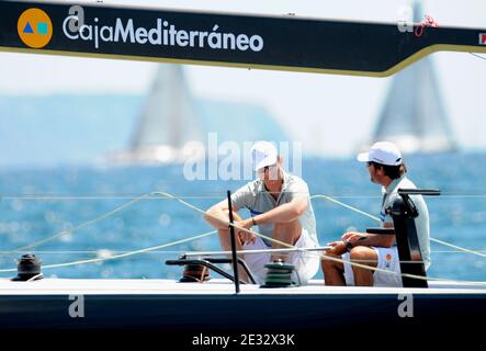 Der spanische Kronprinz Felipe nimmt an der 29. Auflage der spanischen Königscup-Regatta (Copa del Rey) Teil, bevor er am 2. August 2010 im Real Club Nautico de Palma de Mallorca (RNCP) in Palma de Mallorca, Spanien, startet. Foto von Almagro/ABACAPRESS.COM Stockfoto