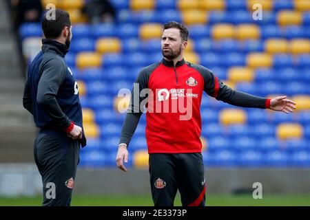 Wimbledon, Großbritannien. Januar 2021. Chris Maguire von Sunderland beim Sky Bet League 1 Behind Closed Doors Match zwischen AFC Wimbledon und Sunderland in Plough Lane, Wimbledon, England am 16. Januar 2021. Foto von Carlton Myrie/Prime Media Images. Kredit: Prime Media Images/Alamy Live Nachrichten Stockfoto